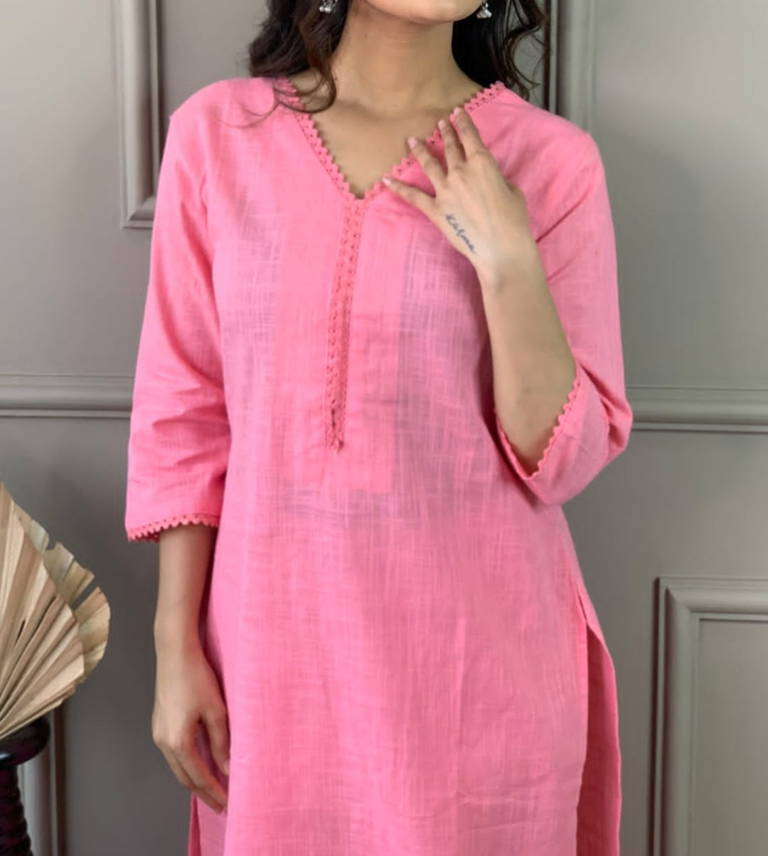 Satire Of Attire Kurti Set(Priceless Pink)