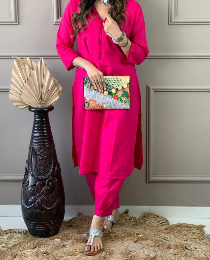 Satire Of Attire Kurti Set( Wacky Color)