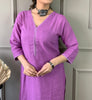 Satire Of Attire Kurti Set(Amusing Purple)