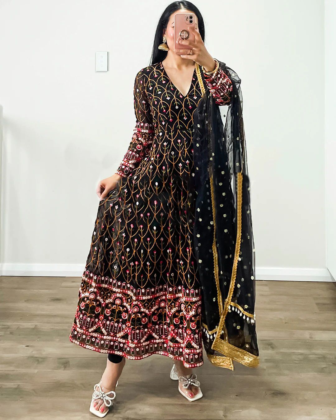 Check And Mate -Anarkali Suit Set(Trendy)