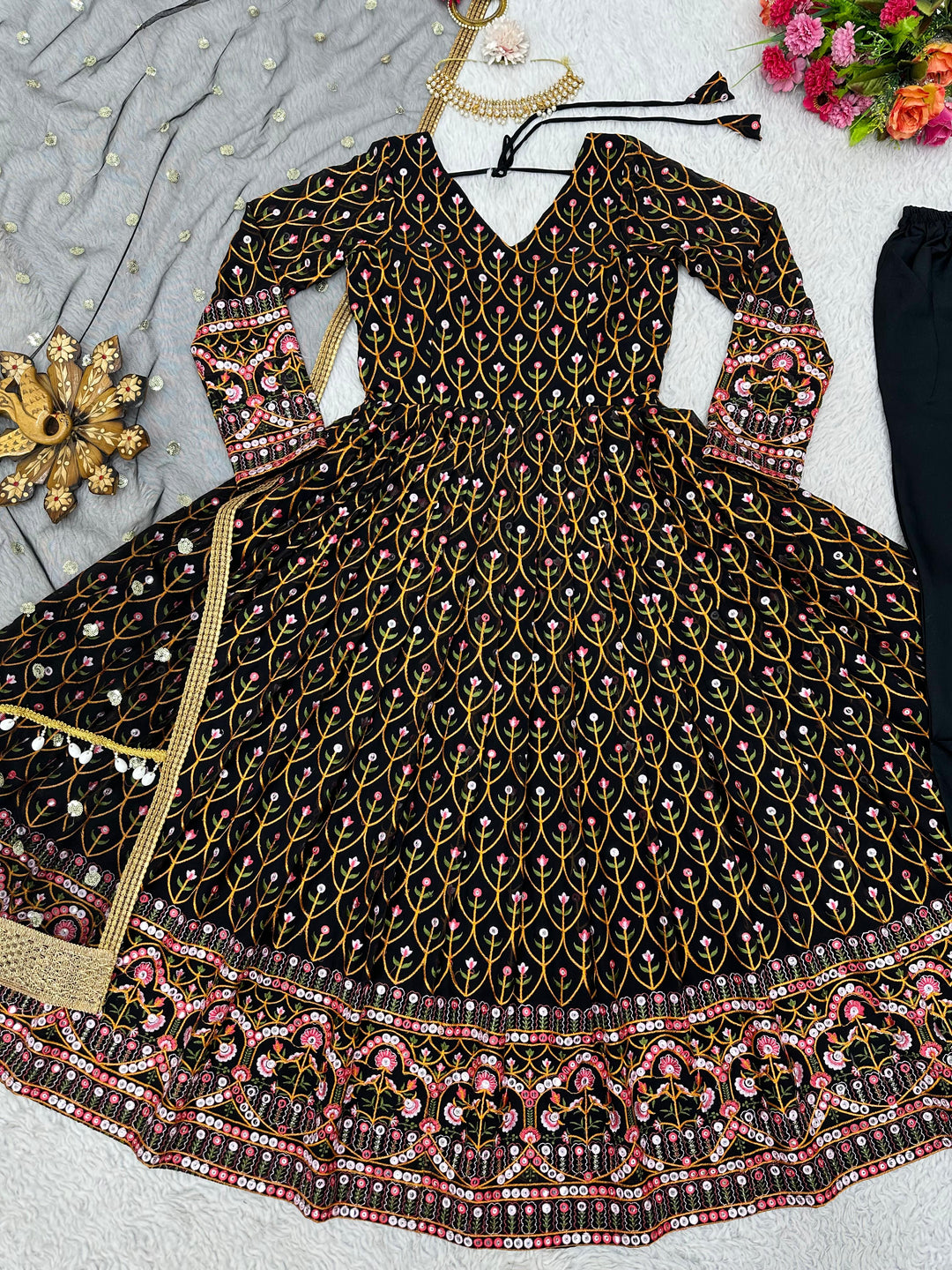 Check And Mate -Anarkali Suit Set(Trendy)