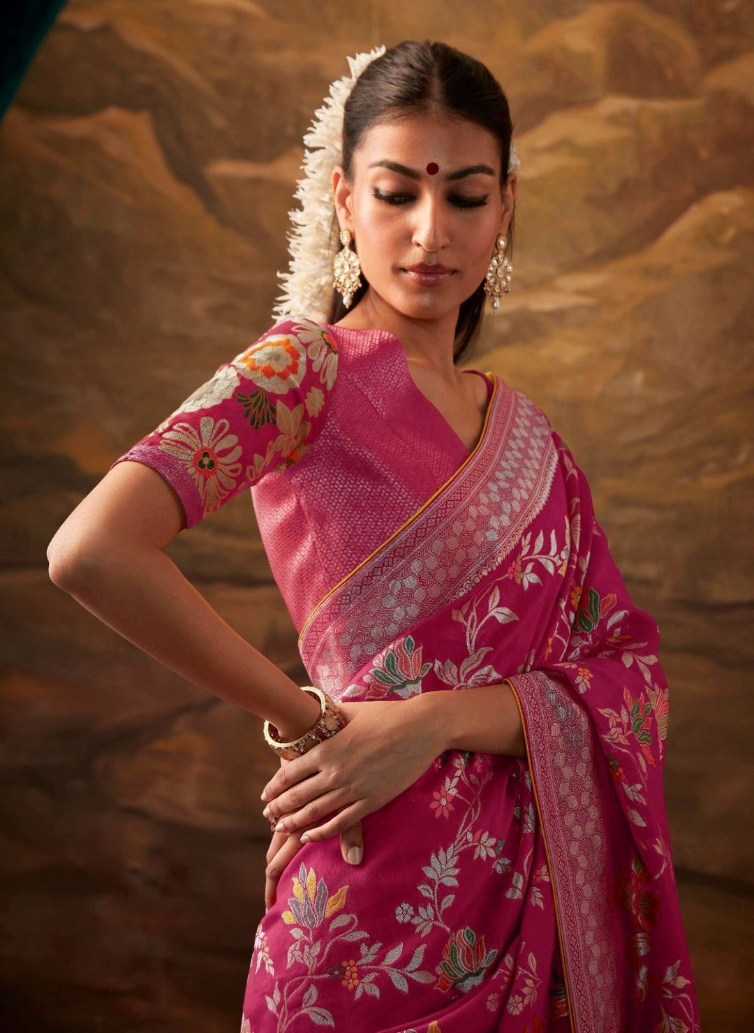 Suhagan- A Married Woman( Silk Saree)