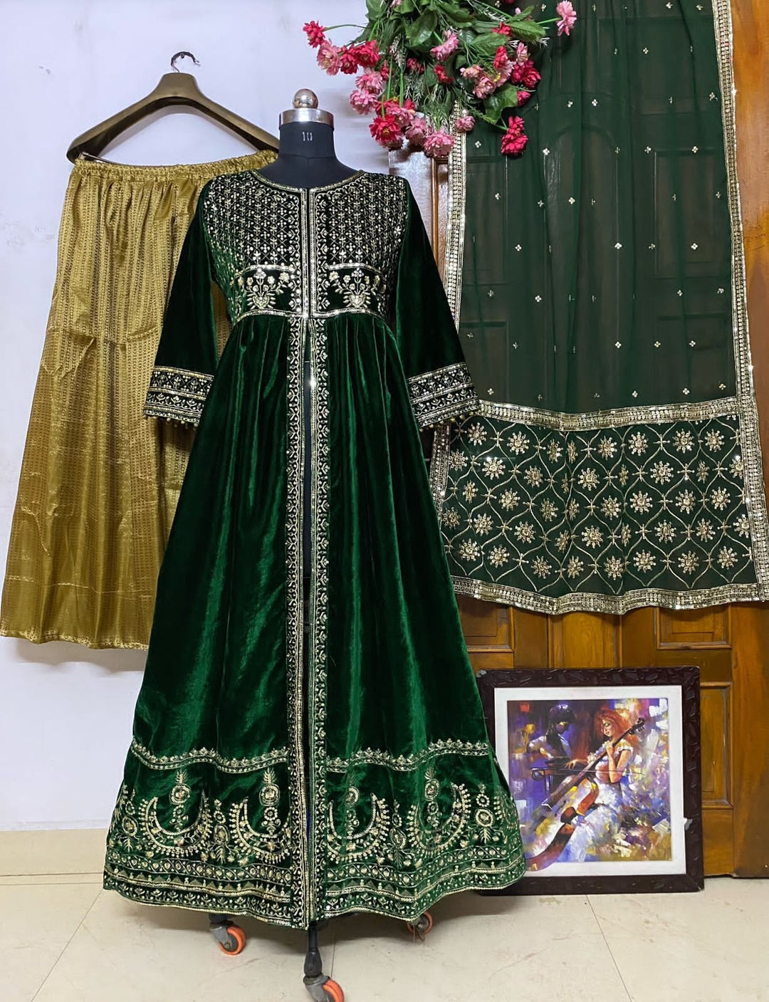 Meet And Shine( Velvet Gown)