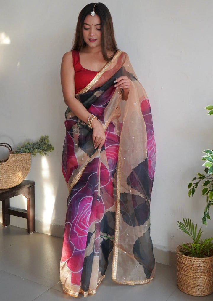 Song of Spring - Organza Saree