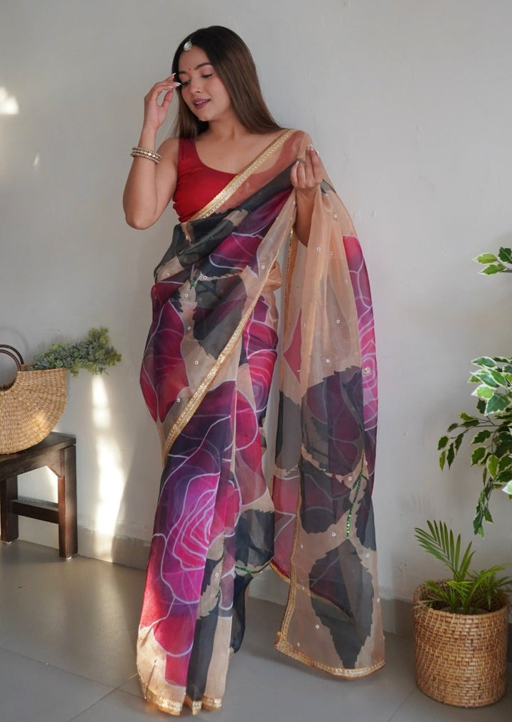 Song of Spring - Organza Saree