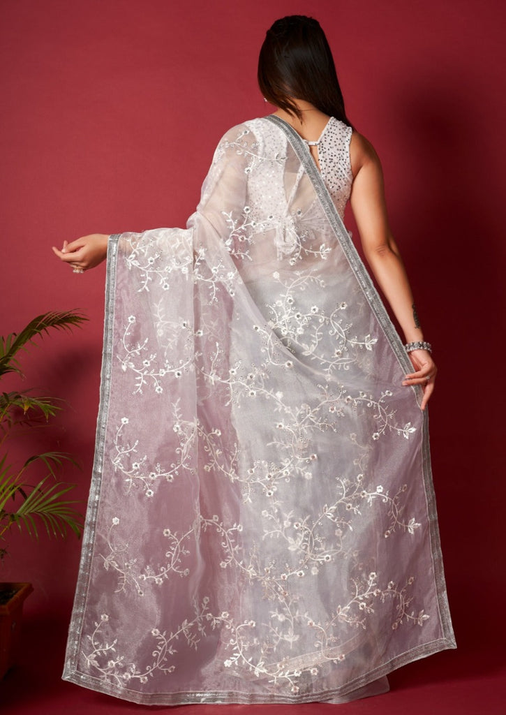 It Can Be You - Embroidery Organza Saree