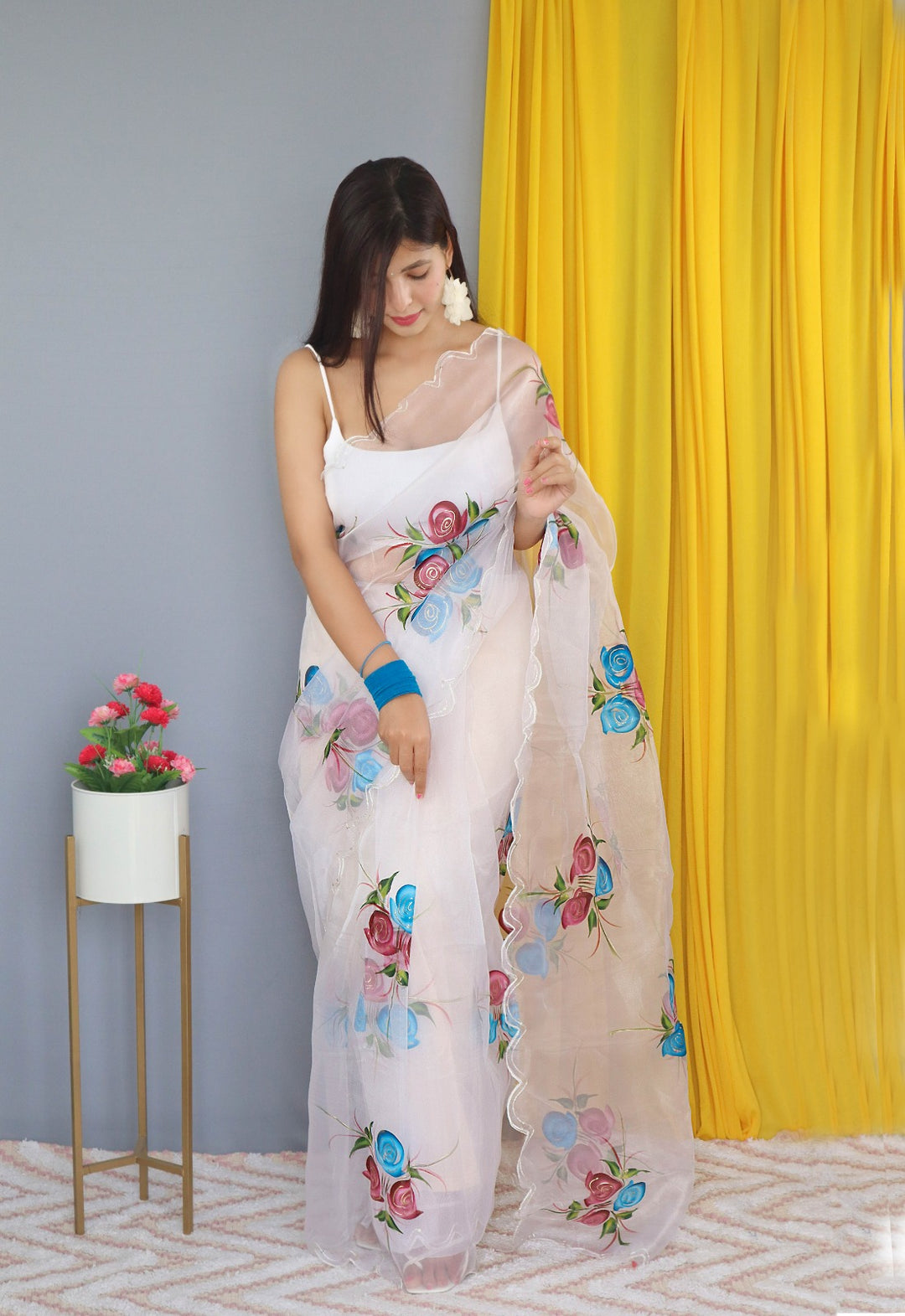 Rosy World - Special  Organza Saree