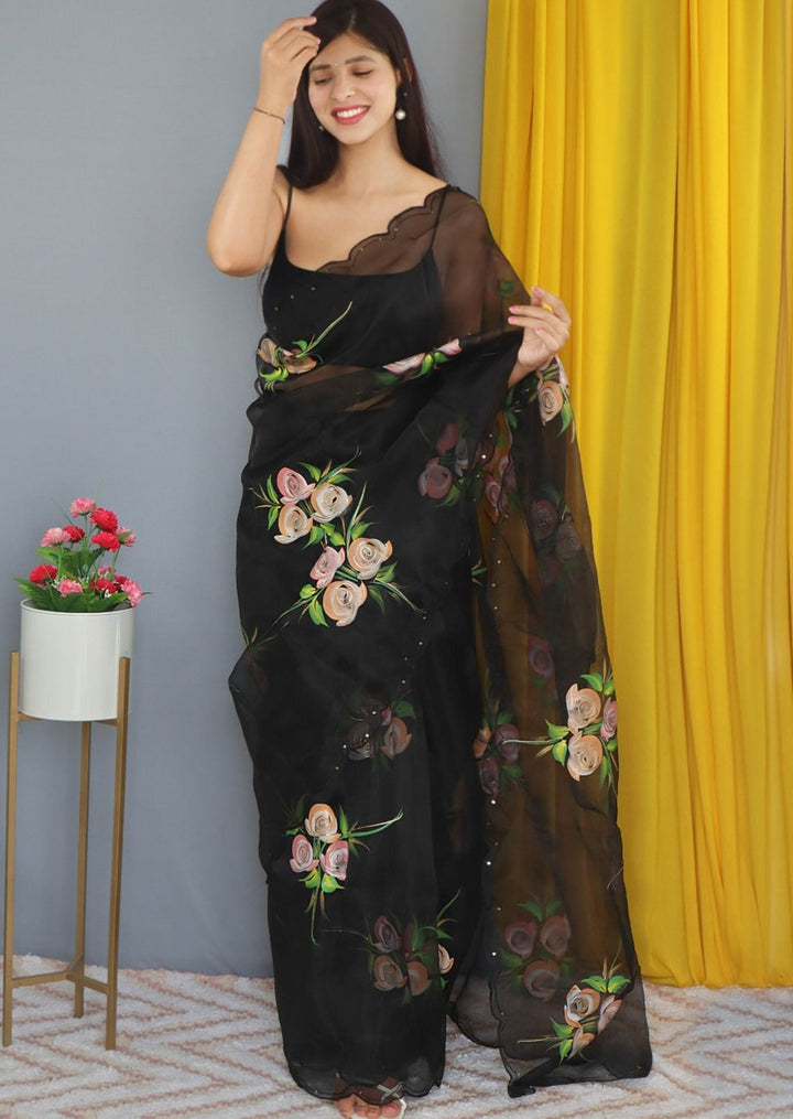 Rosy World - Special  Organza Saree