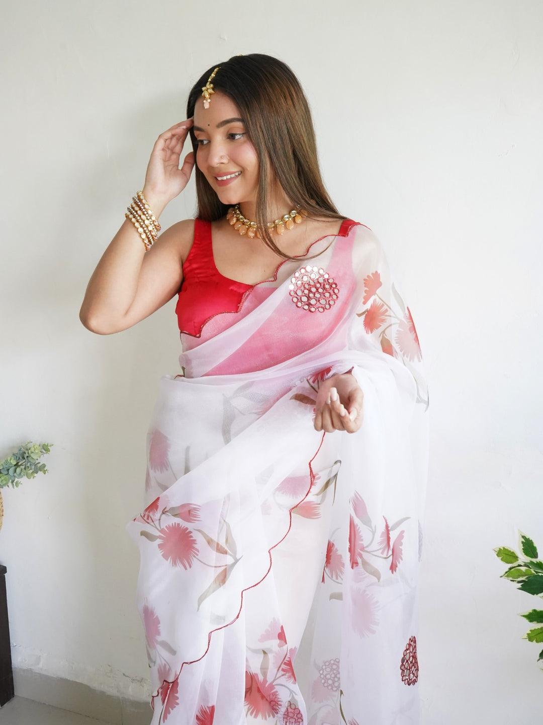 Spring Coming - Designer Organza Saree