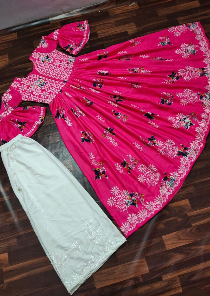 Get Back To Ethnic-Suit Set(Pink)