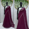 Opus Magnum -An Incredible Georgette Saree(Certainly Purple)