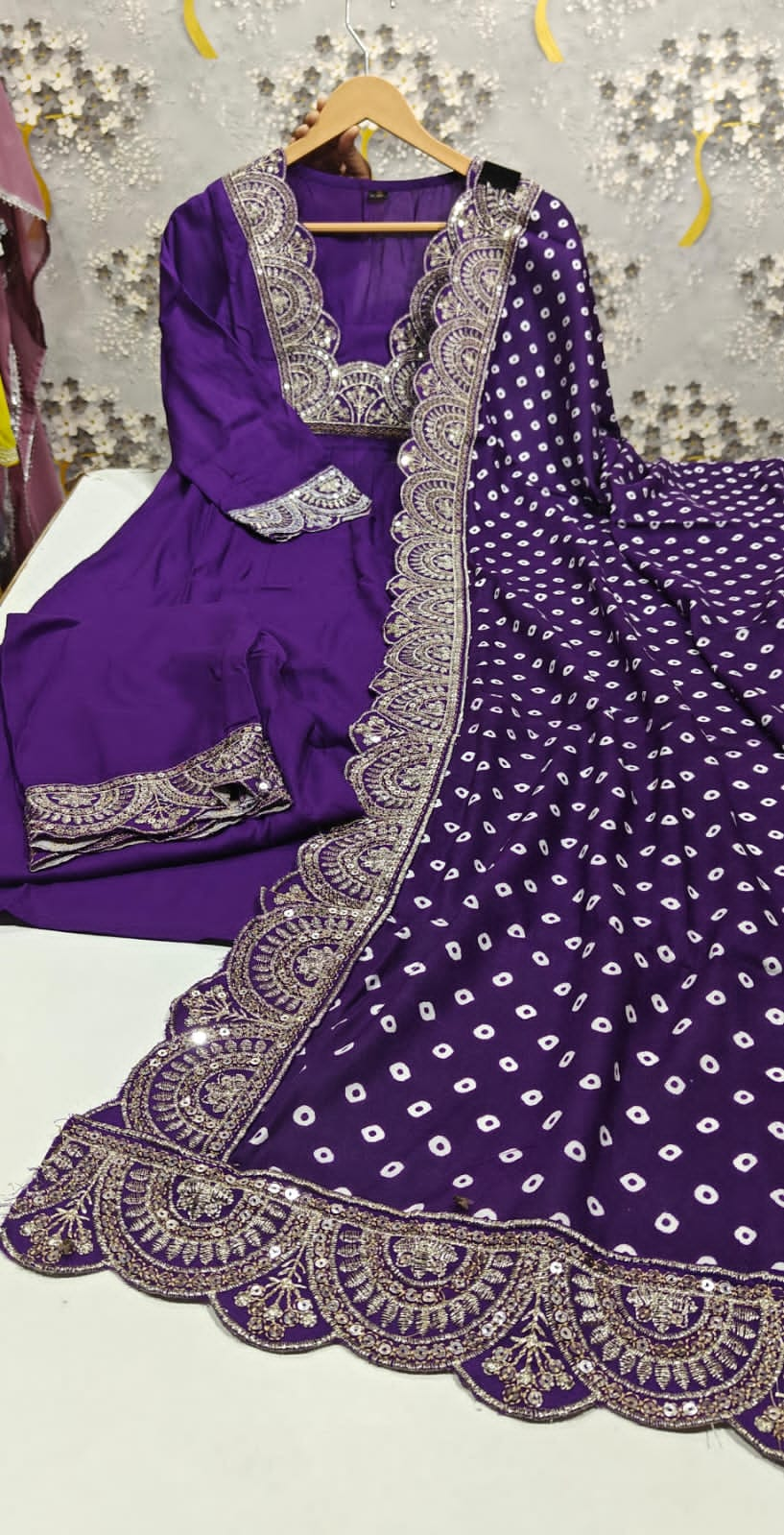 Purplish Thought -Designer Suit Set