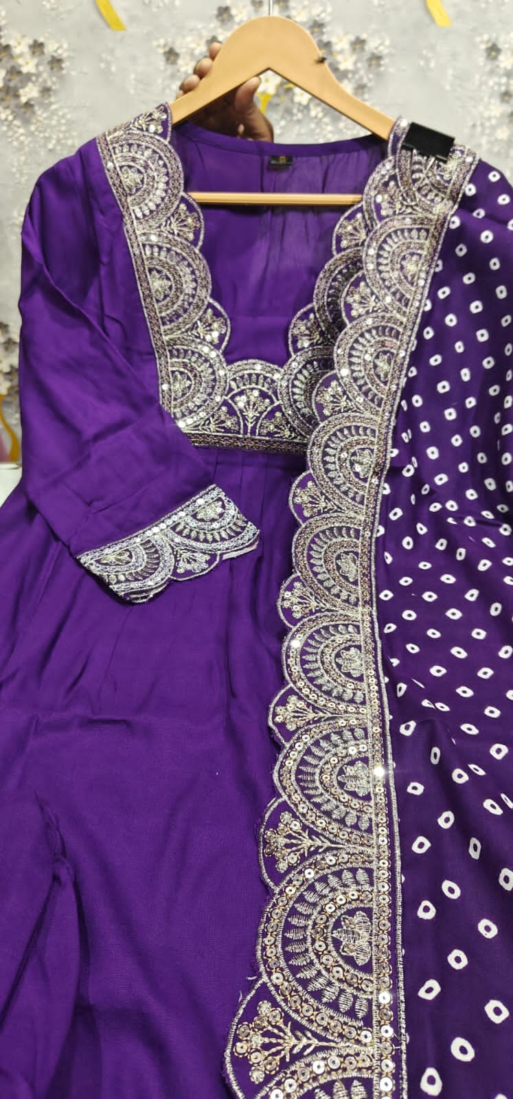 Purplish Thought -Designer Suit Set