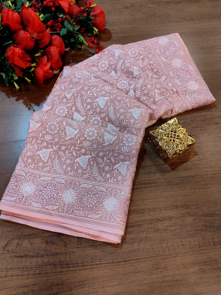 Celebration-A Designer Saree(Pink)