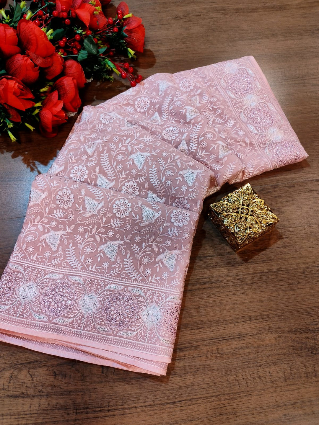 Celebration-A Designer Saree(Pink)