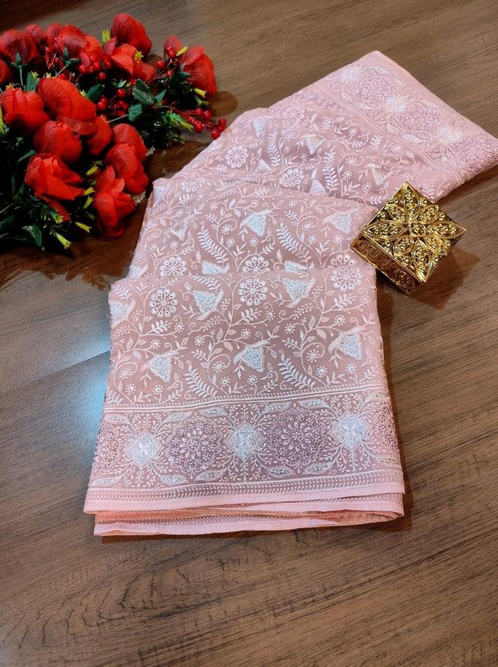 Celebration-A Designer Saree(Pink)