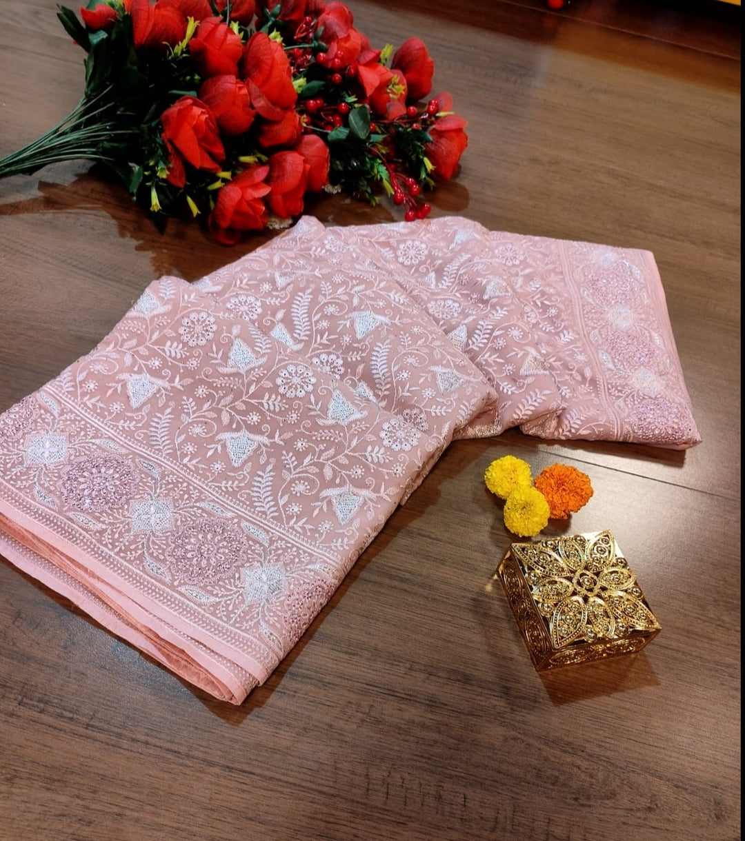 Celebration-A Designer Saree(Pink)