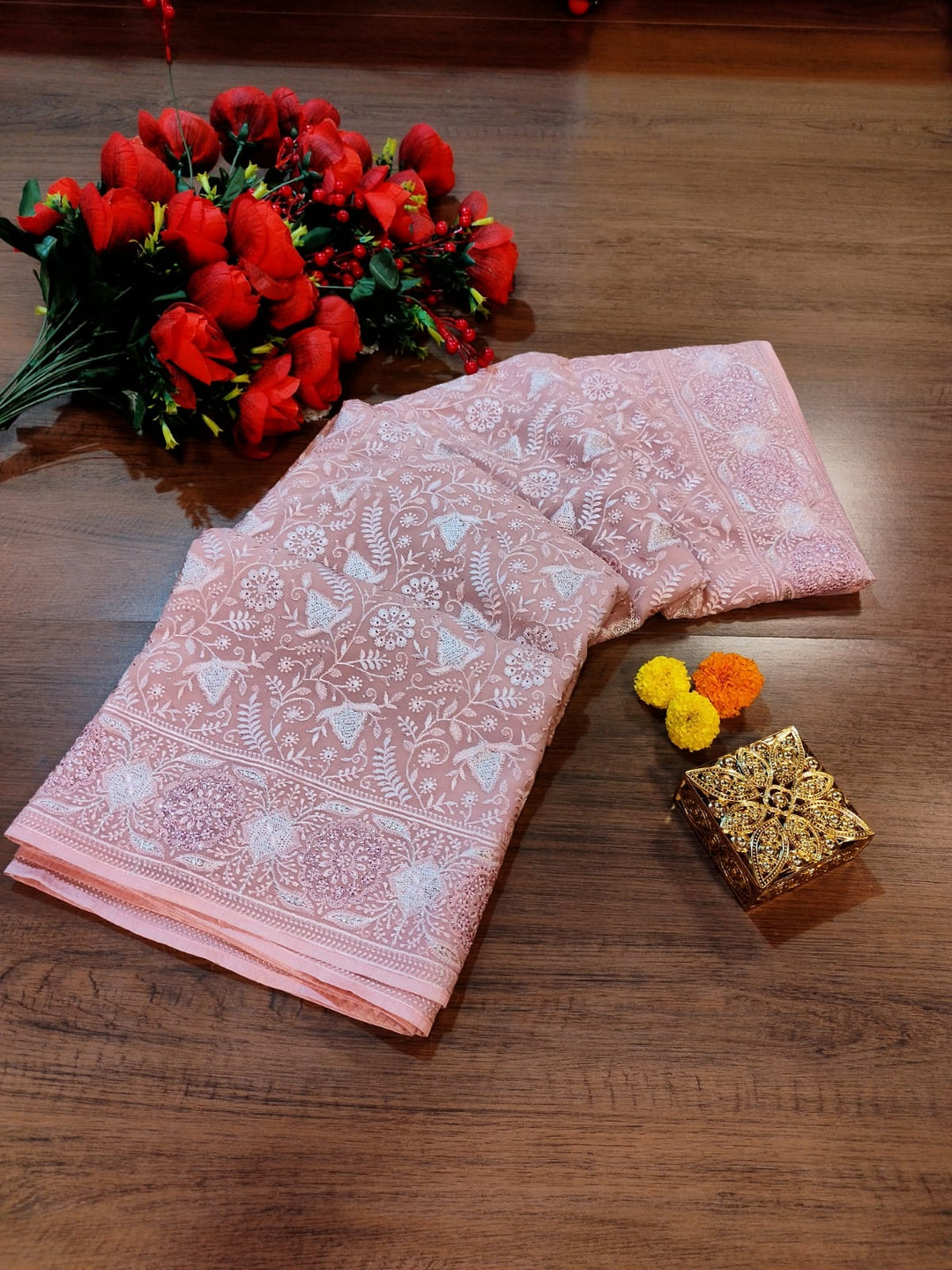 Celebration-A Designer Saree(Pink)