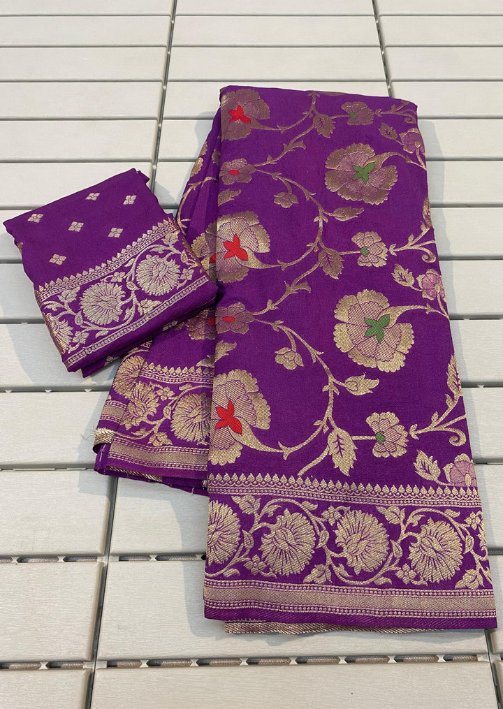 Meetha Attar -Banarasi Khaddi Georgette Silk