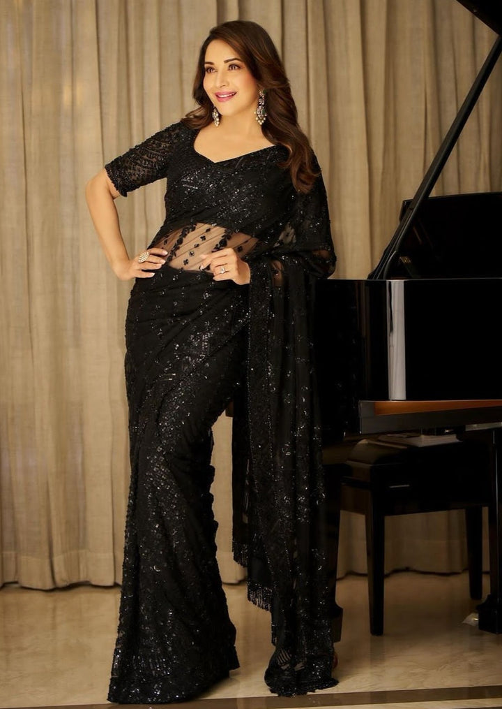 Black Net - Dixits' Inspired Saree