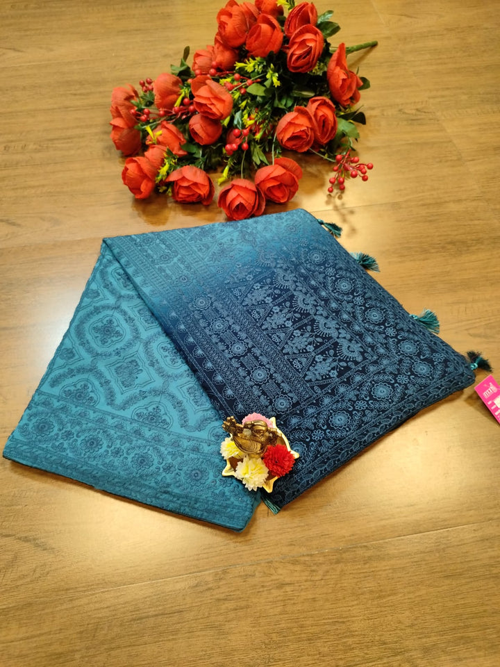 Spill the beans Of Beauty(Dual Tone Saree)