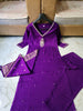 To The Nines-kurti  Set(Purple)