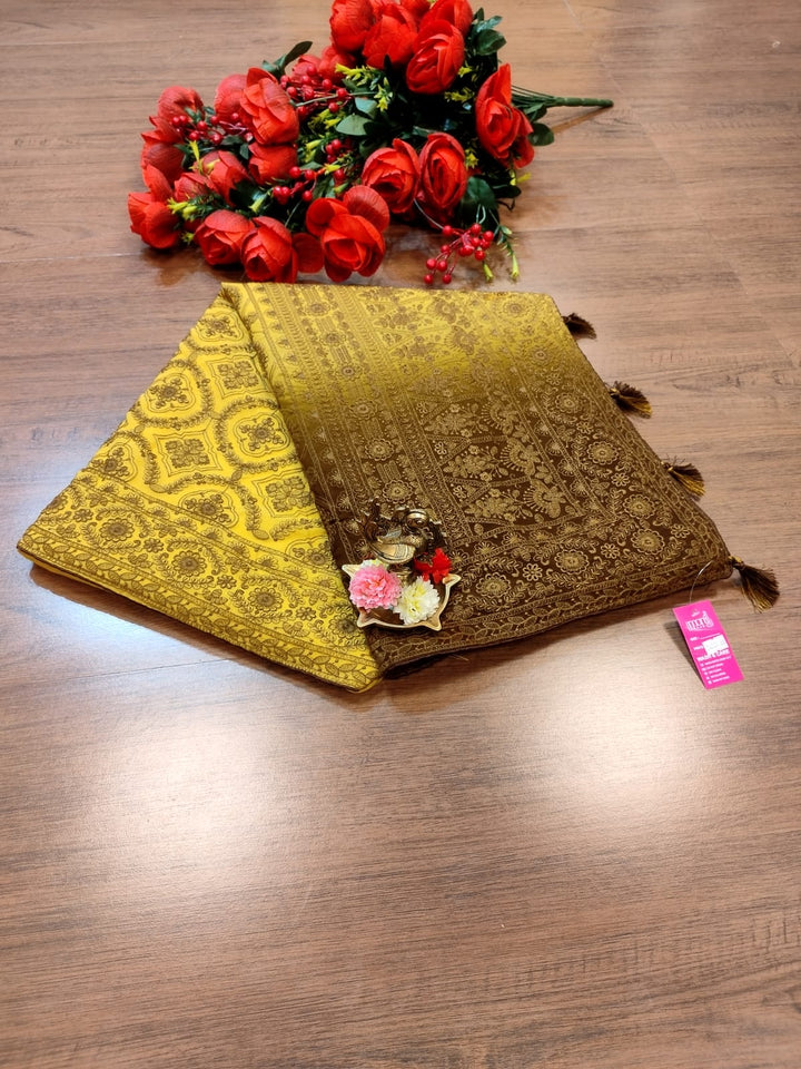 Spill the beans Of Beauty(Dual Tone Saree)