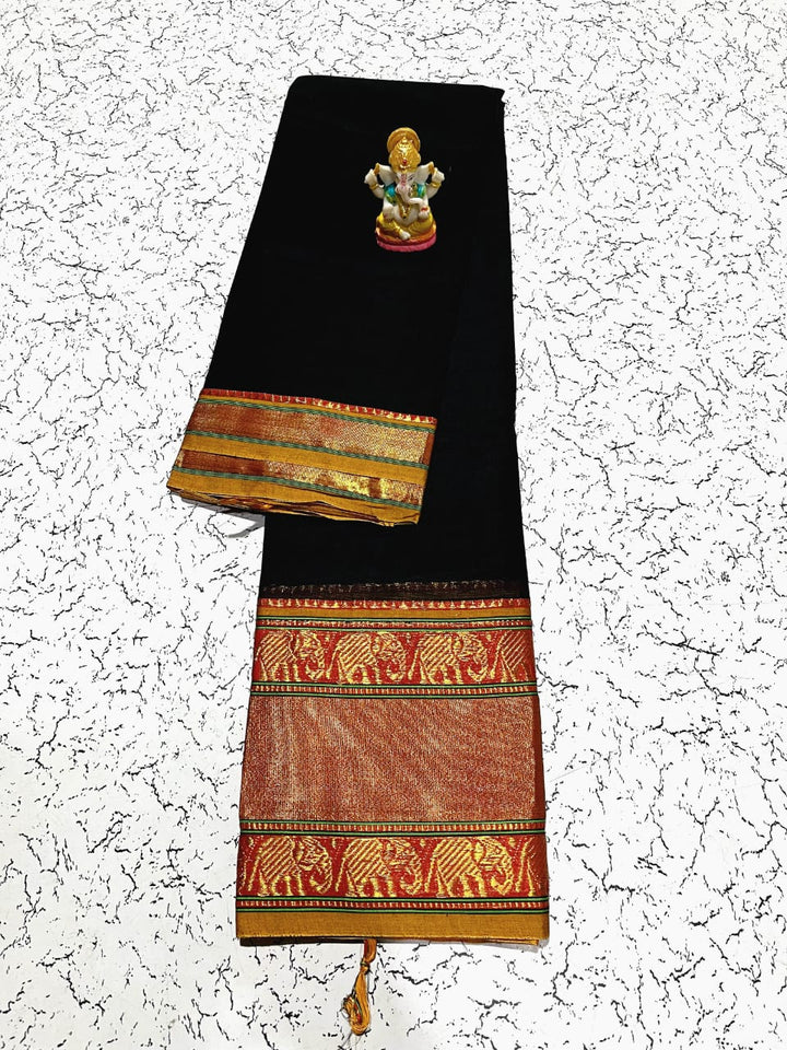 Tour De Force- Narayanpet Saree(Elephant Border)