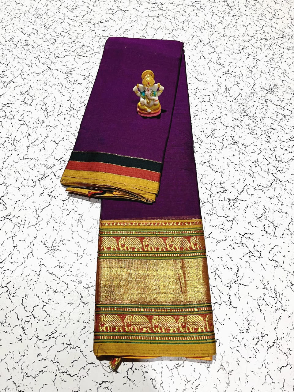 Tour De Force- Narayanpet Saree(Elephant Border)