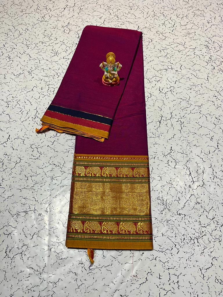 Tour De Force- Narayanpet Saree(Elephant Border)