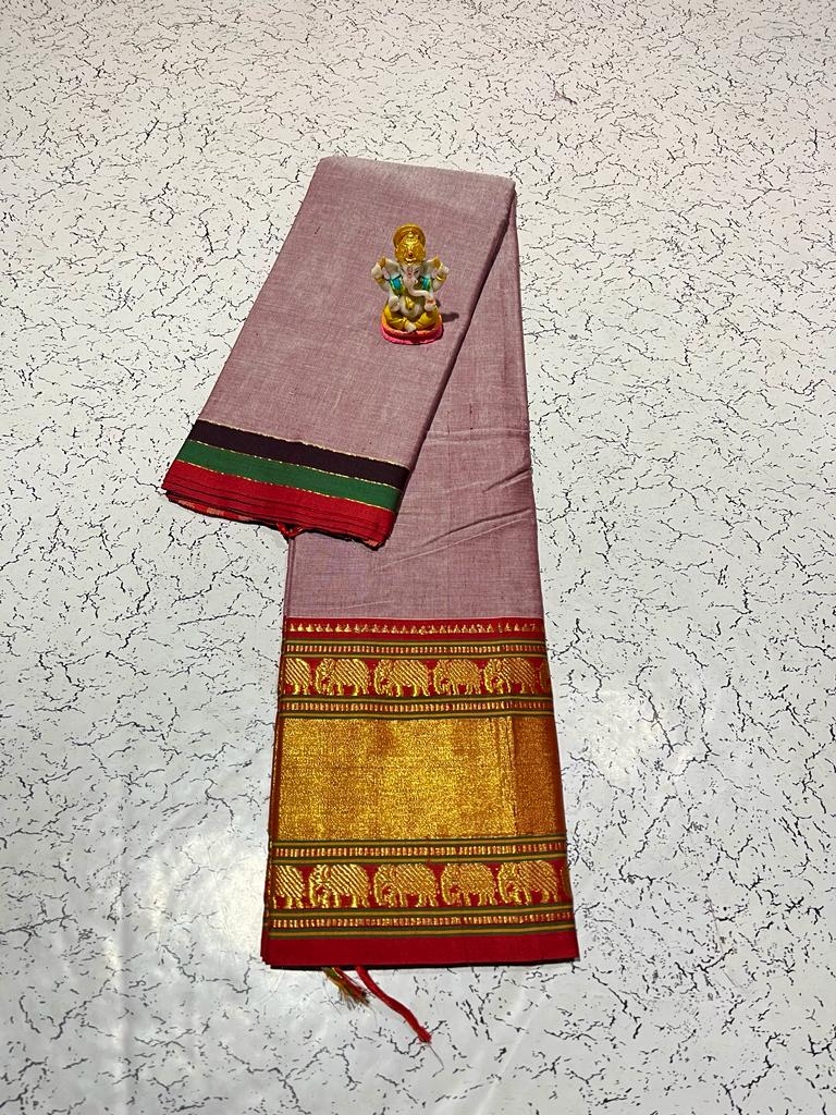 Tour De Force- Narayanpet Saree(Elephant Border)