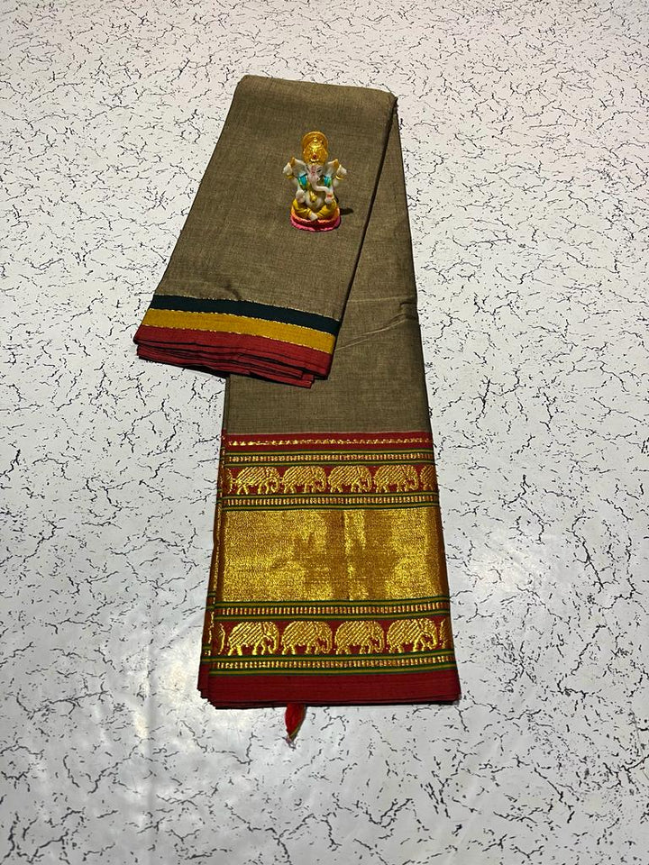 Tour De Force- Narayanpet Saree(Elephant Border)