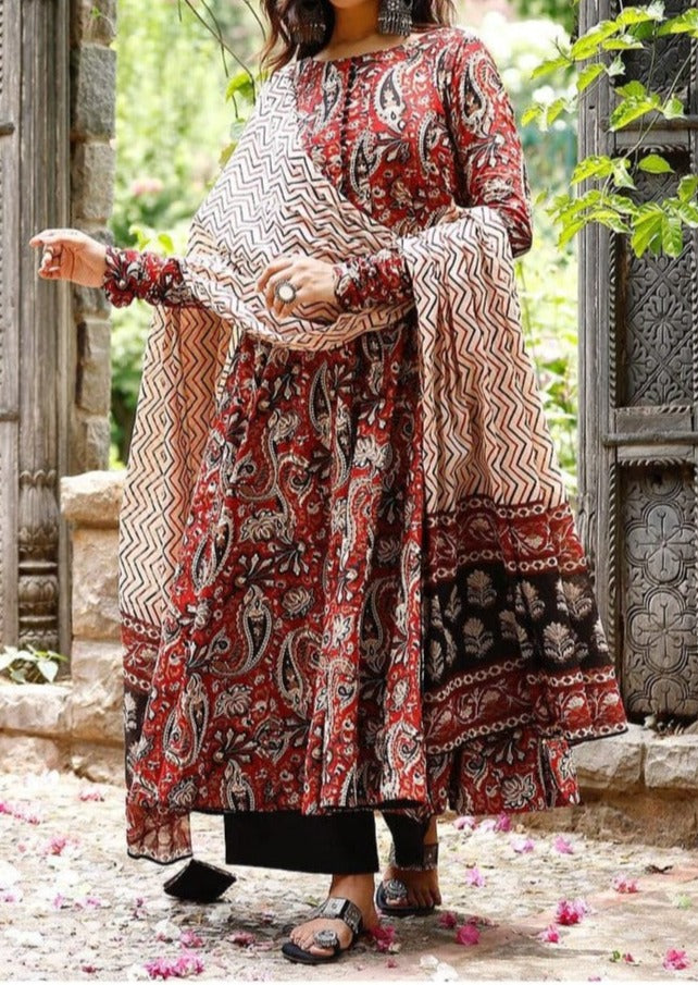 Kalamkari Andaz- Stylish Kurti Set