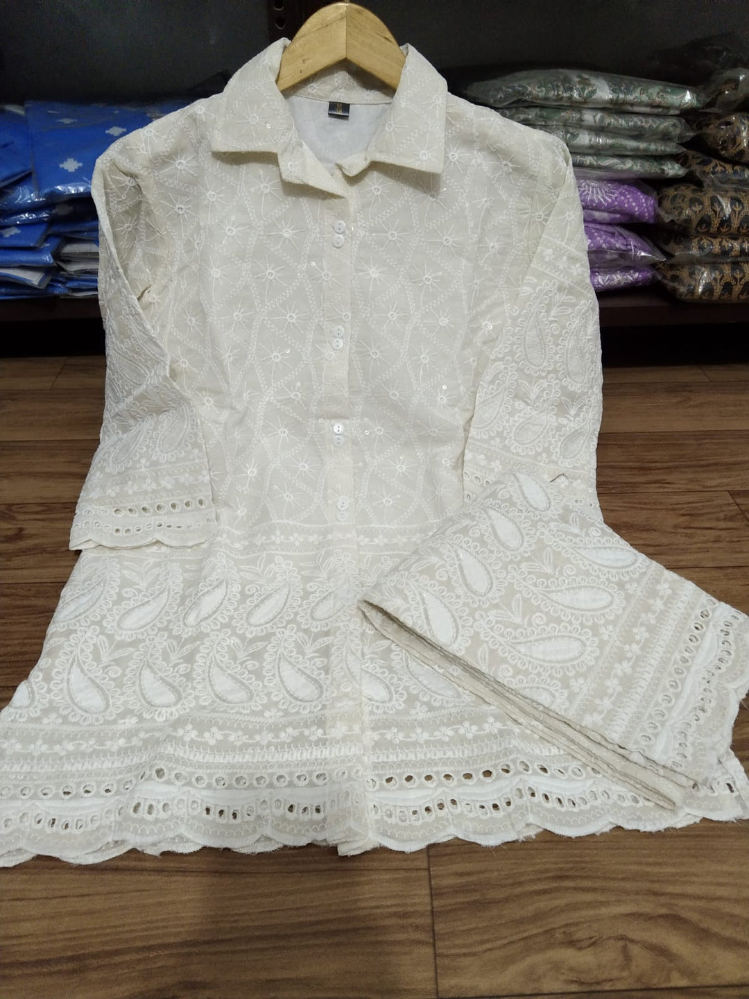 Chasing For White Cloud ( Chikankari Coords )