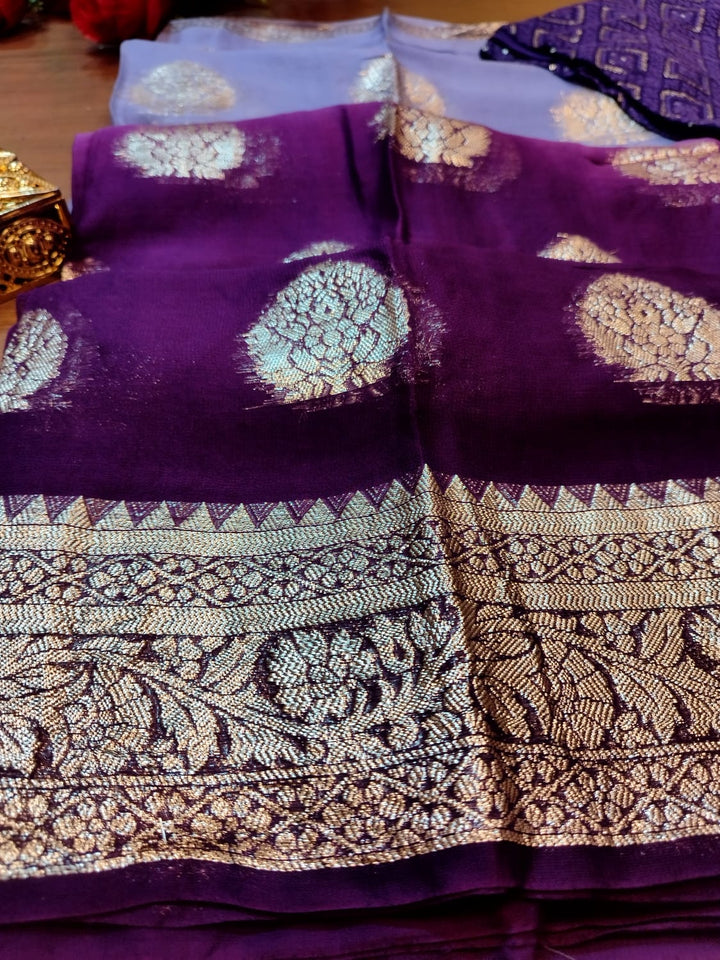 Resplendent  Designer Georgette Saree