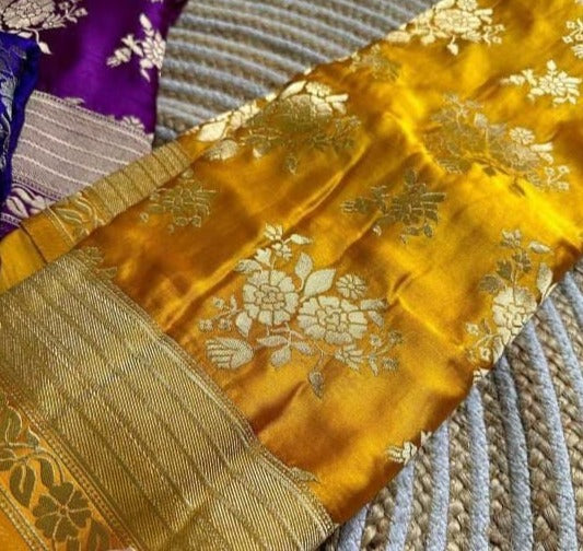 Time With Art -Banarasi Silk Saree(Soft Silk)