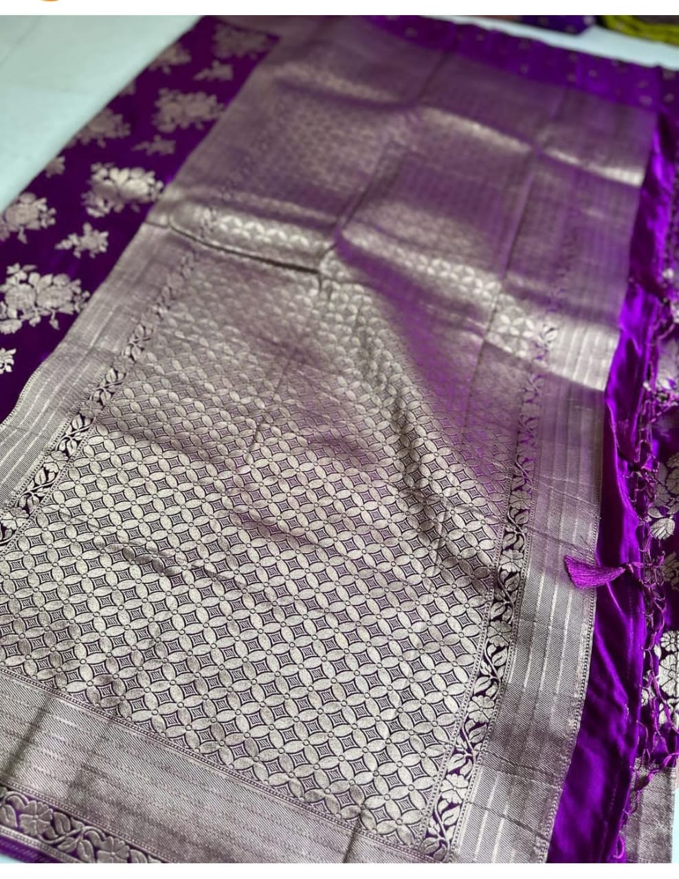 Time With Art -Banarasi Silk Saree(Soft Silk)