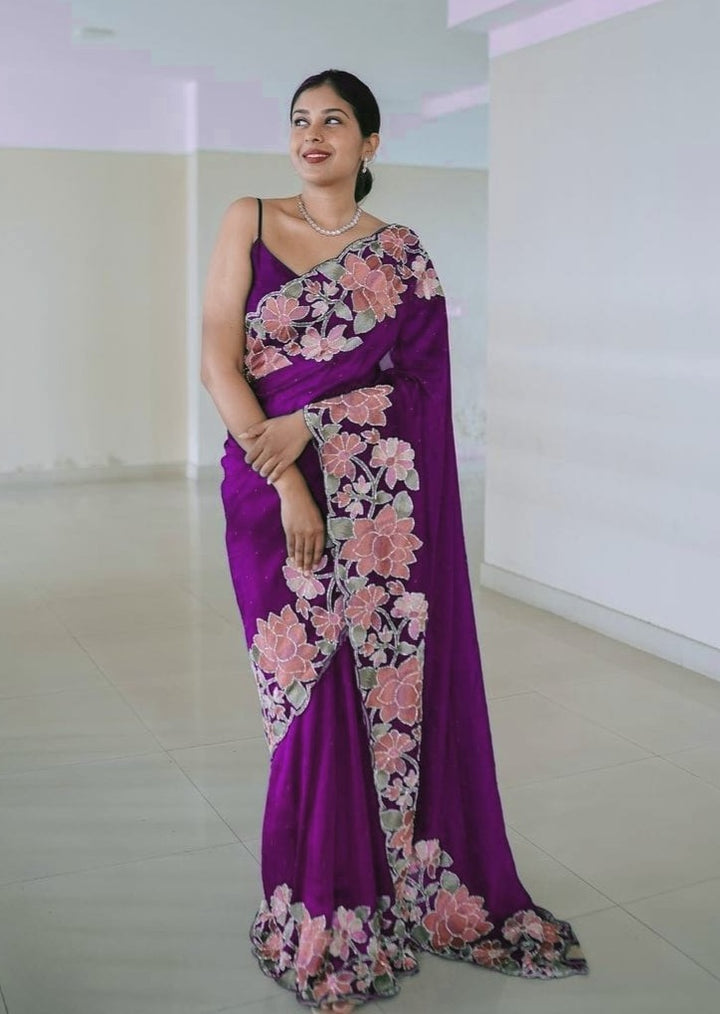 Real Look- Taking Me Paradise(Rangoli Silk Saree)