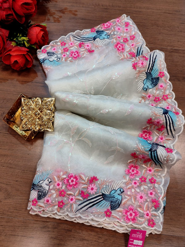 The Cosmos -Organza Saree