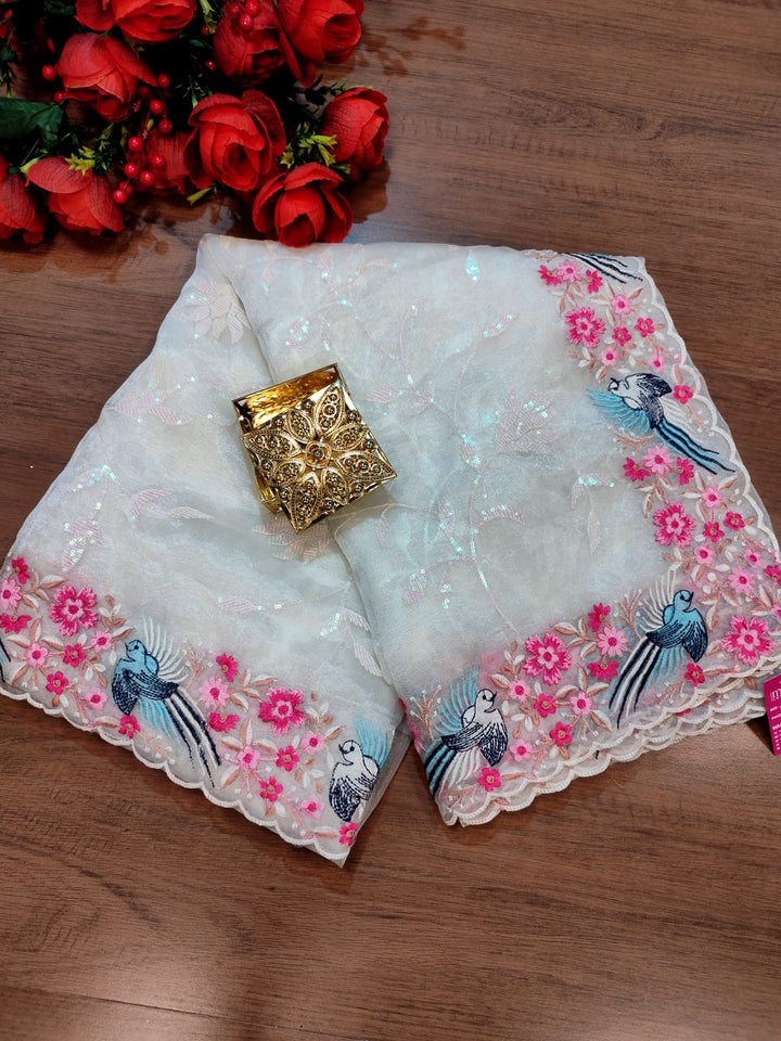 The Cosmos -Organza Saree