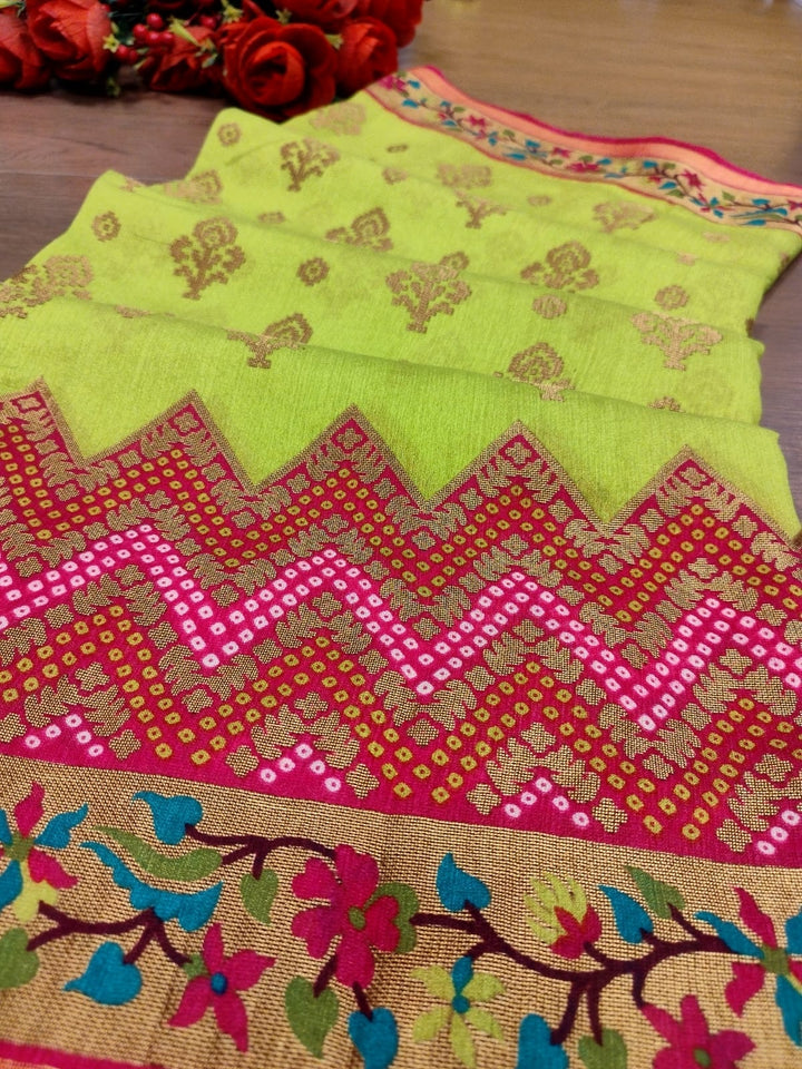 Paithani Lovers- Brasso Silk Banarasi Saree