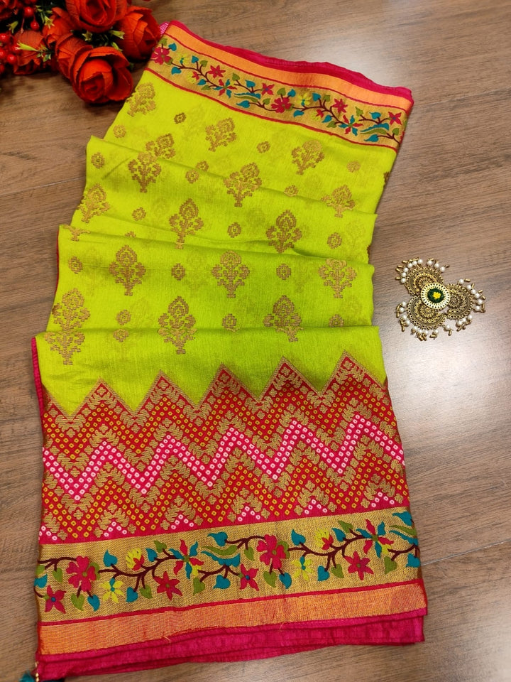 Paithani Lovers- Brasso Silk Banarasi Saree