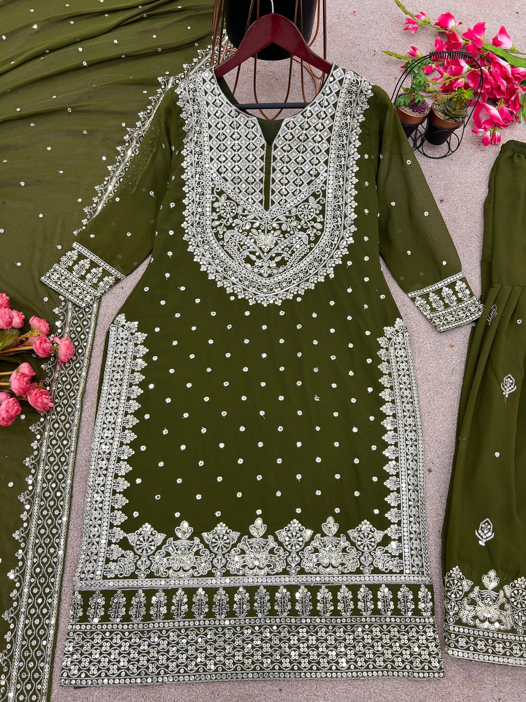 Happy Warbler- Gharara Kurti Set