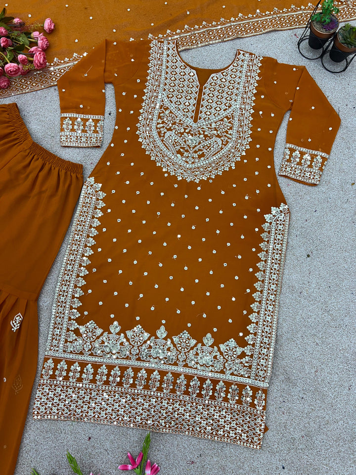 Happy Warbler- Gharara Kurti Set