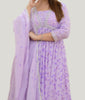 Majestic Lavender Cotton Kurti Set