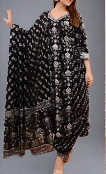 Black Tornado Cotton kurti