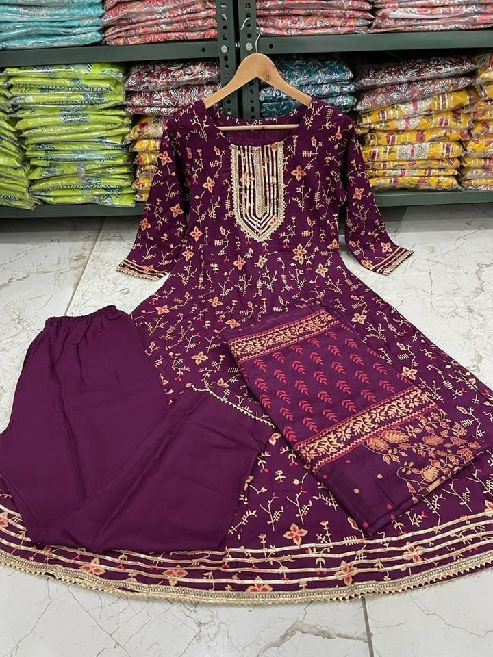 Indian Thought  Rayon Kurti Set