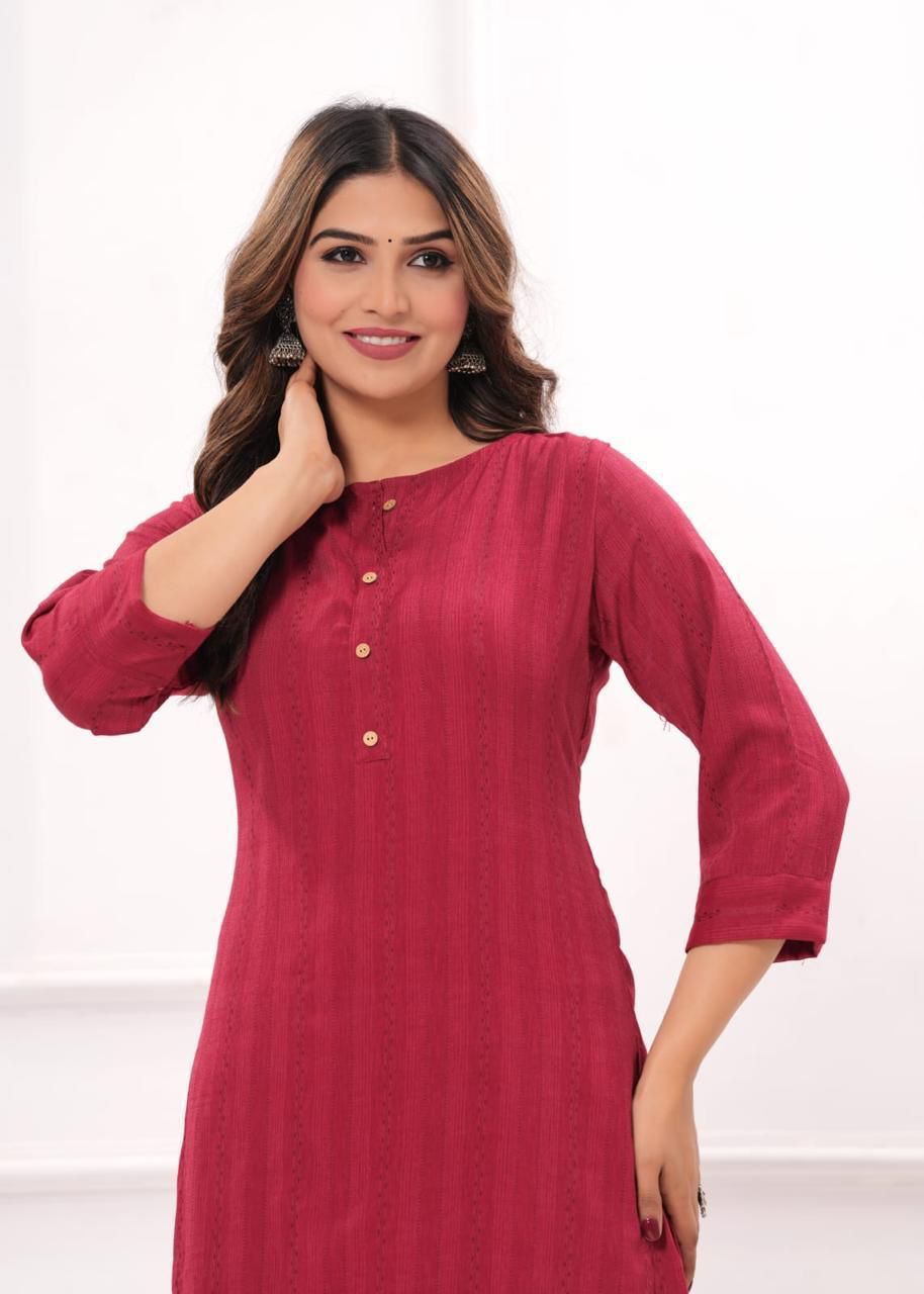 Hide & Seek Rayon Kurti Set