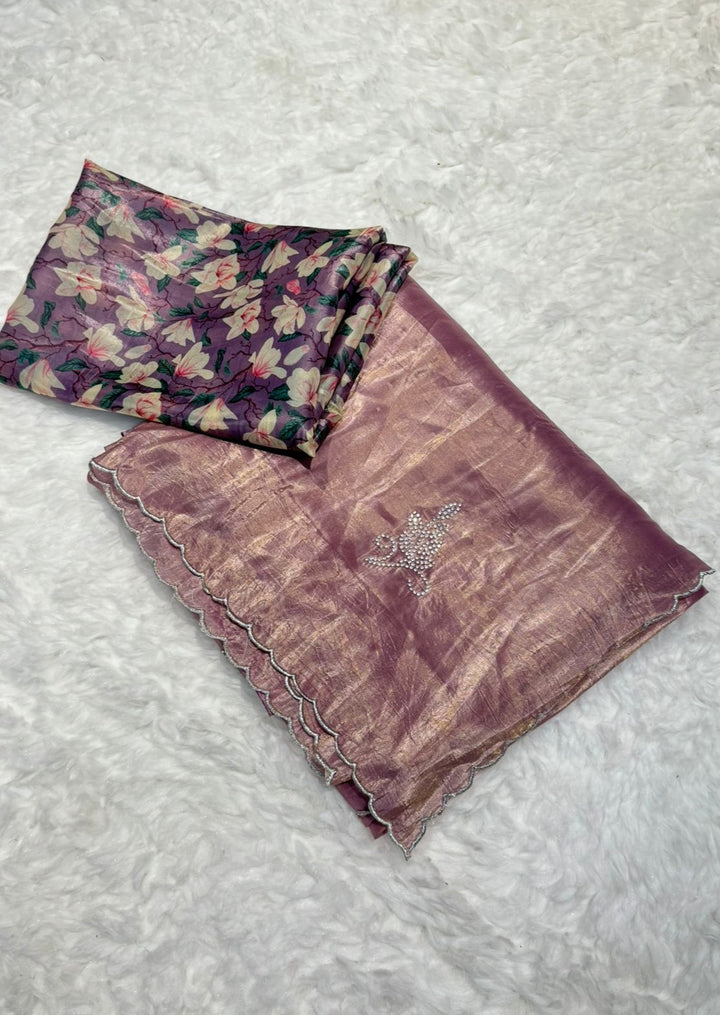 Pie In The Sky(Glass Tissue Silk Saree)