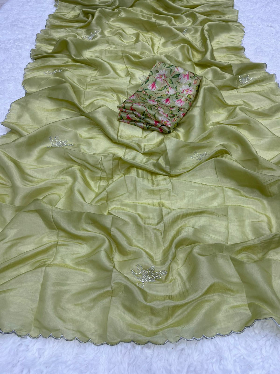 Pie In The Sky(Glass Tissue Silk Saree)